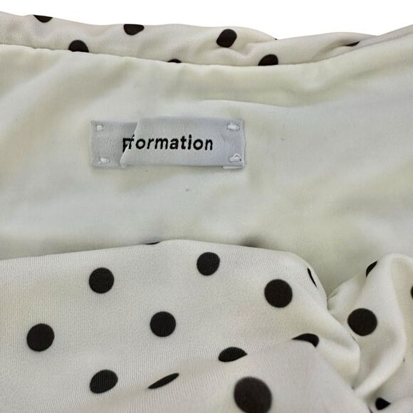 Reformation Holly One-Piece Swimsuit Polka Dot New Size M - Picture 4 of 9